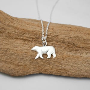 925 Sterling Silver Bear Necklace - Bear Pendant - Polar Bear - Black Bear - Bear Cub - Grizzly Bear - Brown Bear - Bear Jewelry