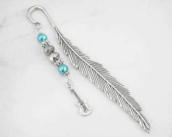 Guitar Bookmark for Musician Gifts for Guitar Teacher Gift Bookmark - Music Bookmark - Instrument Bookmark - Guitar Player Bookmark