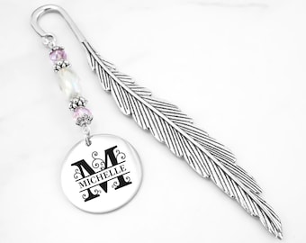 Monogram Bookmark: - Fancy Personalized Name Stationary