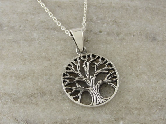 Tree of Life Necklace 925 Sterling Silver Jewelry Tree | Etsy