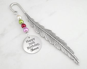 Custom Birthday Bookmark - Tibetan Silver Bookmark - Unique Bookmarks - Personalized Stationary - Birthday Gifts for Women and Men Who Read
