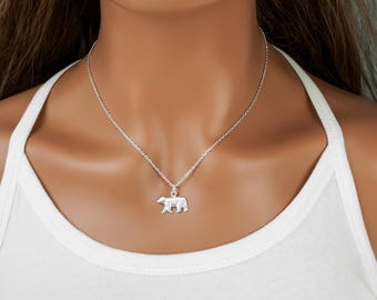 Silver Bear Necklace - Bear Pendant - Polar Bear - Black Bear - Bear Cub - Grizzly Bear - Brown Bear - 925 Sterling Silver Bear Jewelry