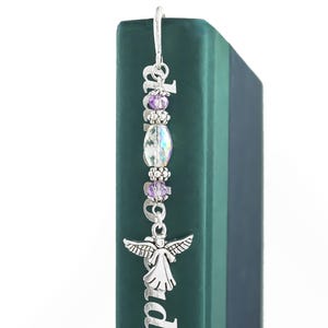Angel Bookmark: Memorial Tibetan Silver Beaded Grief Gift image 2
