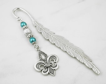 Fleur de Lis Bookmark - French Teacher Gifts - French Bookmark - Paris Gifts for French Teacher - France Travel Gifts - LAST CHANCE