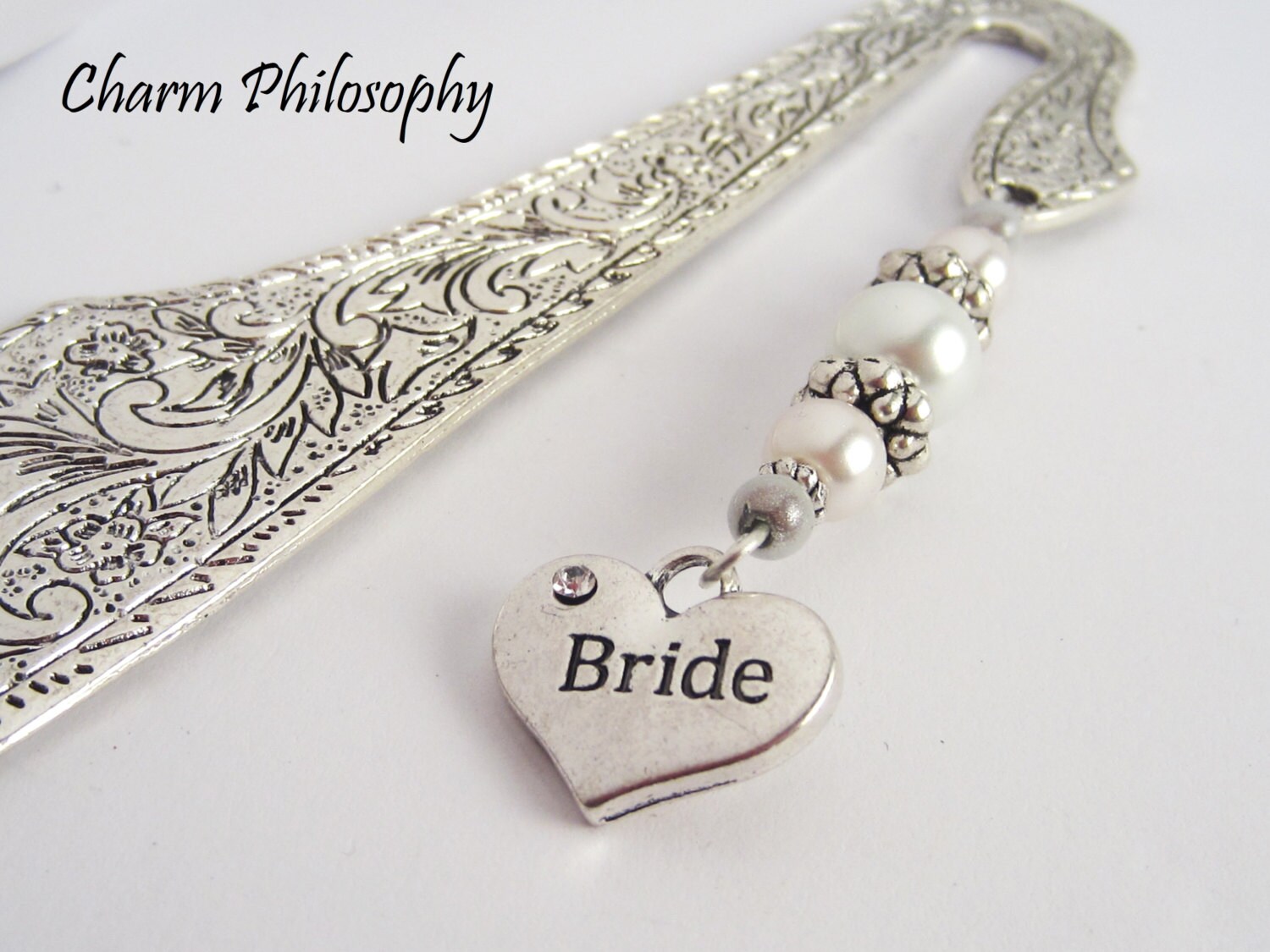 Bride Bookmark Bridal Shower Gifts Tibetan Silver Beaded Etsy