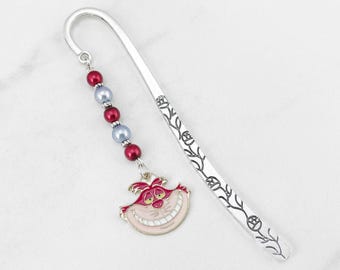Cheshire Cat Bookmark: Beaded Alice in Wonderland Gifts