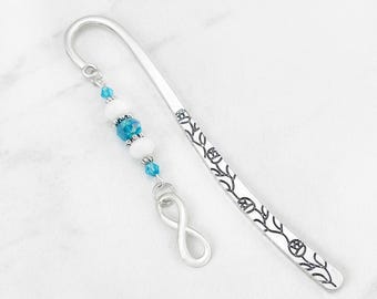 Infinity Charm Bookmark: Beaded Friendship Gifts for Readers