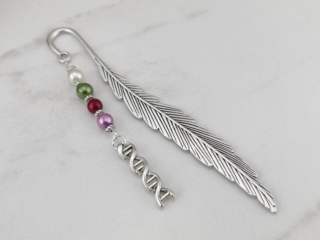 Bookmark Dna DNA Strand Bookmark - Genetic Code Charm Bookmark - Silver Double Helix ...