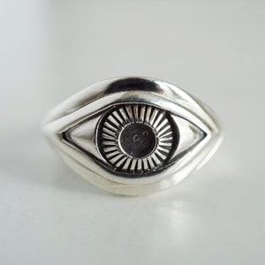 Eye Ring 925 Sterling Silver Jewelry Silver Human Eye Ring image 5