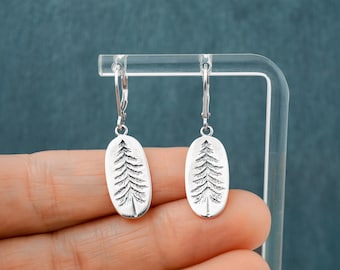 Tree Earrings: 925 Sterling Silver Jewelry, Nature Drop Earrings