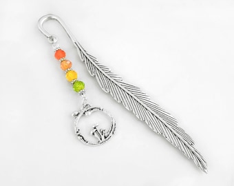 Mushroom Charm Bookmark: Beaded Cottagecore Gift Ideas