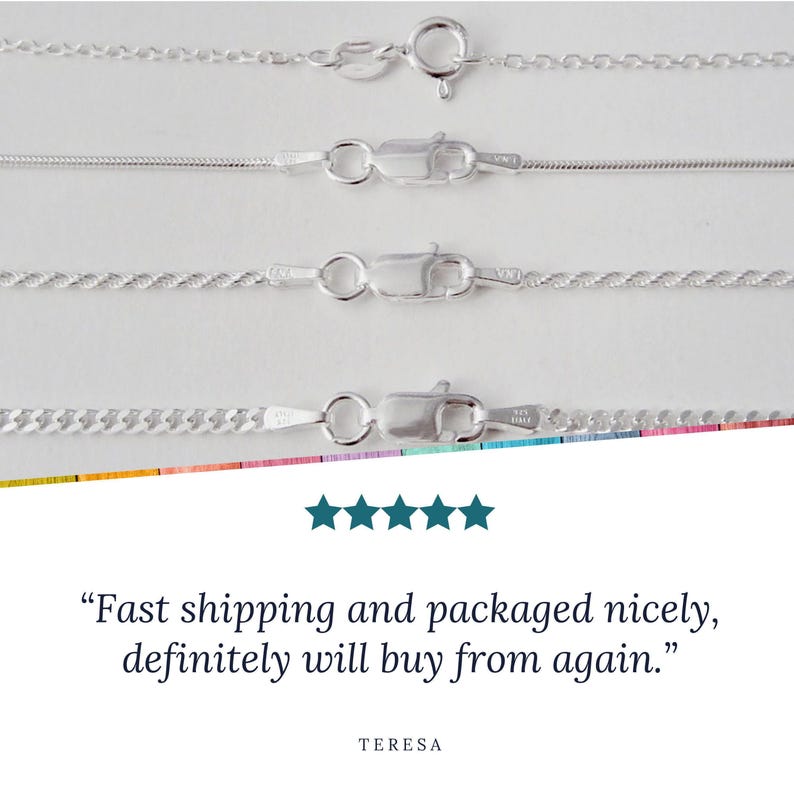 925 Sterling Silver Snake Chain - 1.2 mm - 14, 16, 18, 20, 22, 24 inches - Finished Chain with Lobster Clasp image 8