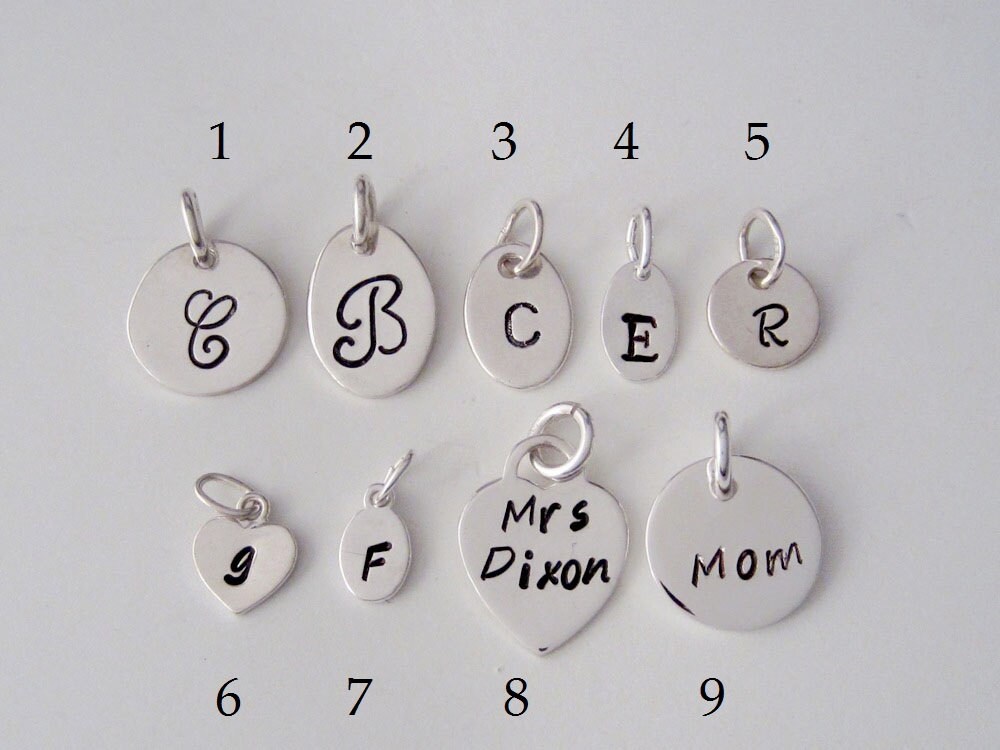 Add a Personalized Initial Charm Word Charm or Name Charm Etsy