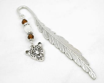 Leopard Bookmark - Cheetah Bookmark - African Wildcat Stationary - Big Cat Bookmark for Animal Lovers - Cheetah Gifts - Leopard Gifts