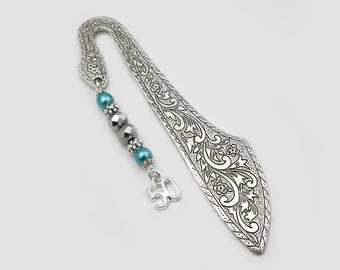 50th Birthday Bookmark: Silver Charm, Beaded Gifts