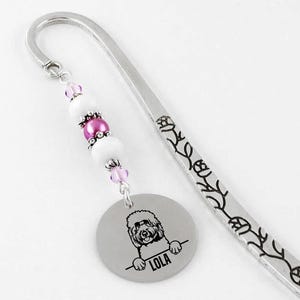 Personalized Dog Bookmark - Choose Your Dog Breed - Custom Goldendoodle Bookmark - Engraved Dog Name Bookmark - Personalized Pet Owner Gift