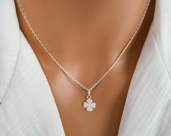 Sterling Silver Clover Necklace: Good Luck Charm Jewelry