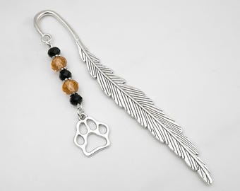 Dog Paw Bookmark for Dog Lover Gifts, Dog Bookmark, Pet Dog Teacher Gifts, Dog Paw Charm Bookmark ,Dog Groomer Gift, Dog Walker Gift