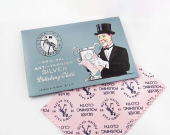 Best Silver Cleaning Cloth - Town Talk Anti-Tarnish Sterling Silver Polishing Cloth - Clean Jewelry - 5x7 inches Cleaner for Sterling Silver