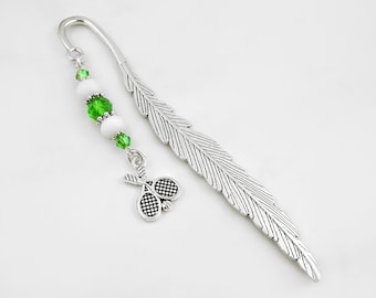 Tennis Bookmark - Gifts for Tennis Player Gifts - Tennis Coach Gift - Tennis Racket Charm Bookmark - Tennis Book Marker - Sports Gifts