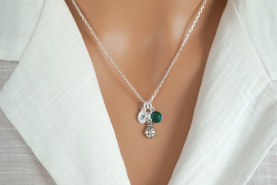 Round Tag Pendant Charm January Cubic Zirconia Sterling Silver Engravable Round Tag Pendant Charm January Cubic Zirconia Sterling Silver Engravable