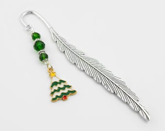Christmas Tree Bookmark: Charm Beaded Stocking Stuffer Gifts for Readers
