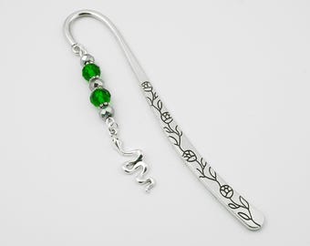 Snake Bookmark - Slytherin Gifts - Book Lover Gift for Snake Lovers - Tibetan Silver Beaded Bookmark  - Unique Bookmarks - Snake Gifts