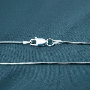 925 Sterling Silver Snake Chain - 1.2 mm - 14, 16, 18, 20, 22, 24 inches - Finished Chain with Lobster Clasp image 5