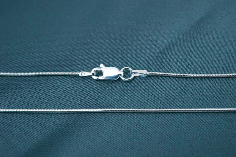 925 Sterling Silver Snake Chain - 1.2 mm - 14, 16, 18, 20, 22, 24 inches - Finished Chain with Lobster Clasp image 5