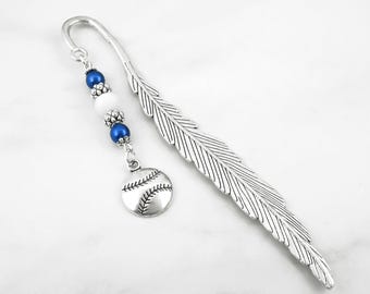 Baseball Bookmark: Sports Fan Gift, Softball Player or Coach Present