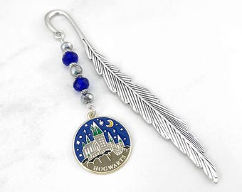 Wizard Castle Bookmark for Fantasy Lovers Tibetan Silver Bookmark Unique Bookmarks for Readers School of Witchcraft and Wizardry Gift Ideas