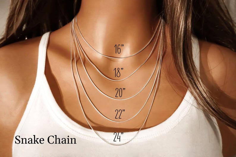 Sterling Silver Chain, Anchor, Rope, Curb, Snake, Finished Womens + Mens Necklaces imagen 4