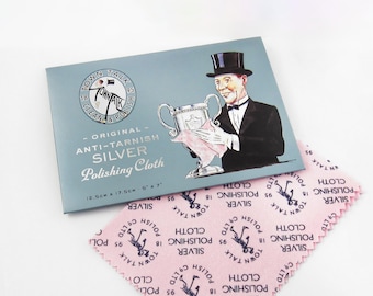 Best Silver Cleaning Cloth - Town Talk Anti-Tarnish Sterling Silver Polishing Cloth - Clean Jewelry - 5x7 inches Cleaner for Sterling Silver