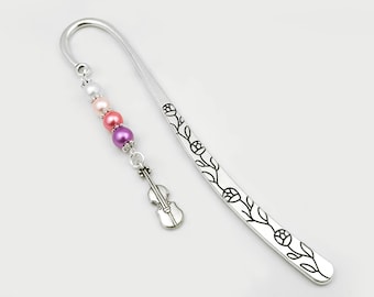 Violin Bookmark Violin Gifts Tibetan Silver Small Violin Charm Bookmark Violin Teacher Gifts Musical Instrument Gifts Violinist Gift