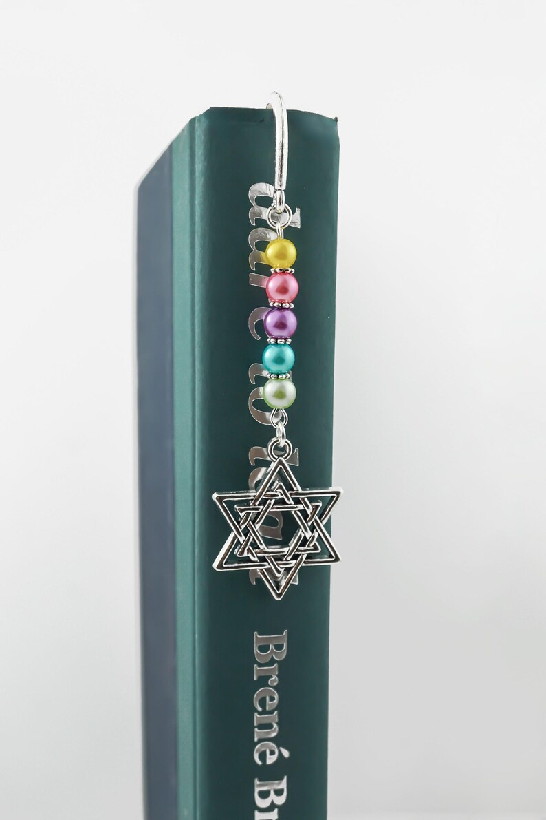 Star of David Beaded Bookmark: Magen Star, Jewish Gift - Etsy