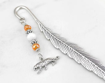 Tiger Bookmark: Wild Cat Charm Beaded Gifts