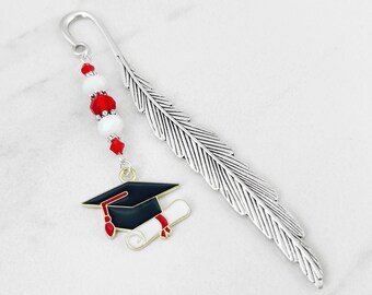 Graduation Bookmark - Graduation Gifts for Him or Her - Enamel Grad Cap Charm Bookmark - Unique Bookmarks - Gifts for Graduates - Grad Gift