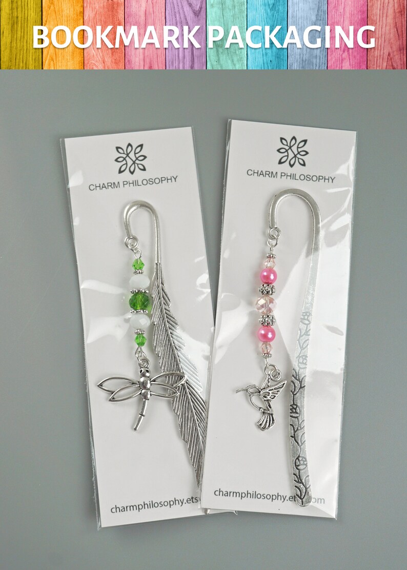 Flower Bookmark Beaded Tibetan Silver Charm Bookmark Flower Charm Teacher Gifts Flower Stationary image 7