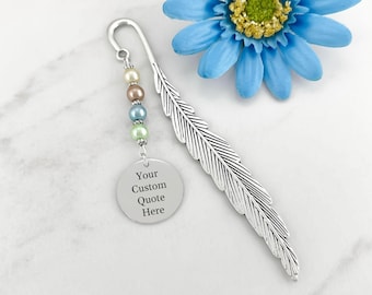 Personalized Bookmark | Custom Bookmark, Laser Engraved Bookmark, Book Lover Gift, Personalized Stationary, Reader Gift, Quote Bookmark