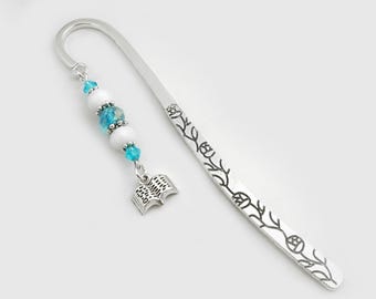 Open Book Bookmark: Beaded Gifts for Teachers, Librarians, Book Lovers