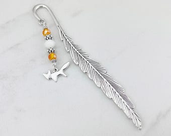 Fox Bookmark - Tibetan Silver Stationary - Teacher Gifts - Fox Gifts - Fox Stationary - Fox Lover Gift Ideas