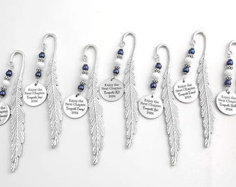 Personalized Graduation Bookmark: Custom Engraved Stainless Steel Charm, Any Year