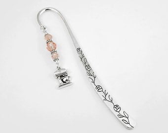 Food Mixer Bookmark - Baking Gifts - Tibetan Silver Bookmark - Unique Bookmarks - Personalized Stationary - Gifts for Bakers