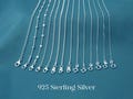 High Quality Sterling Silver Chain Necklace for Women - Anchor, Snake, Rope, Curb, Cable, Rolo, Figaro, Box, Satellite, Ball Bead Chains