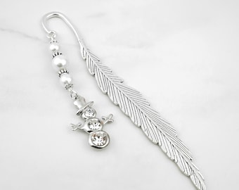 Snowman Bookmark: Christmas Stocking Stuffer Gifts for Teachers and Book Lovers