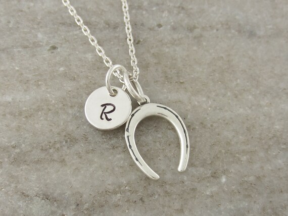  925 Sterling Silver Lucky Horseshoe Pendant Necklace