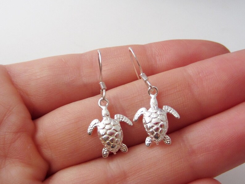 Sea Turtle Earrings 925 Sterling Silver Jewelry Kids Etsy