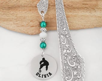 Personalized Ringette Bookmark - Ringette Coach Gift, Ringette Gifts, Laser Engraved Personalized Retirement Gifts for Ringette Players