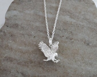 Eagle Necklace - Eagle Scout Gift - 925 Sterling Silver Jewelry - Native American Bird / Hawk Necklace - Philadelphia Eagles Fan