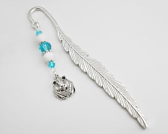 Guinea Pig Charm Bookmark: Beaded Rodent Reader Gift